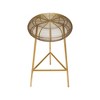 Meridian Furniture,Tuscany Gold Metal Bar Stool - 3 of 4