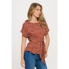 WEST K Women's Bailey Tie Front Dolman Blouse - 2 of 4
