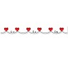 Creative Teaching Press EZ Border 3" x 48' Red Doodle Hearts 3/Pack (CTP10479-3) - 2 of 2