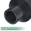 Unique Bargains Water Line Straight UPVC Reducer Pipe Fitting Reducing Coupling Connector Black - 4 of 4