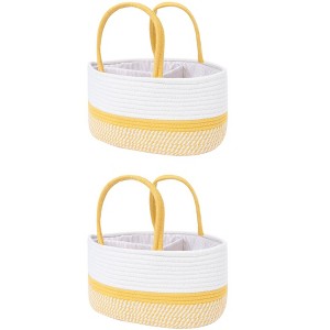 REGALWOVEN Woven Cotton Rope Storage Basket with Handles for Living Room 2 Pcs - 1 of 4