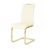 NicBex Modern Dining Chairs with Faux Leather Padded Seat,Armless Chairs with Chrome Metal Legs for Kitchen,Living Room - 4 of 4