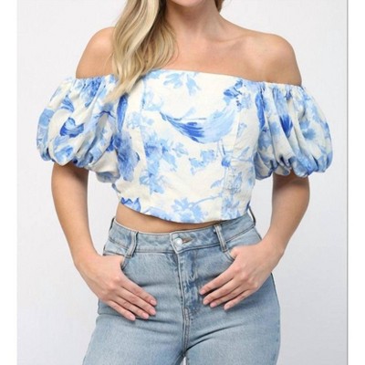 Women's Flora Puff Sleeve Top - Fate