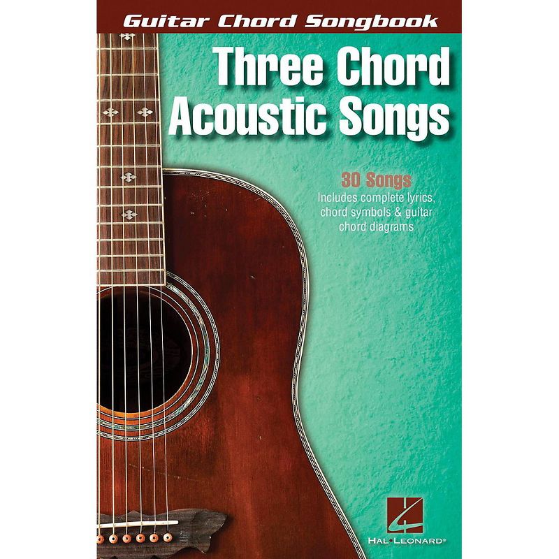 Hal Leonard Three Chord Acoustic Songs - Guitar Chord Songbook, 1 of 2