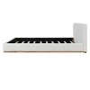 Platform Bed with Upholstered Headboard, Modern Bed with Velvet Wrapped for Bedroom-Baofuwish - 3 of 4