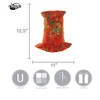 HalloweenCostumes.com    Heartfelted Sunburst Hatter Hat, Orange/Green/Red - 2 of 4