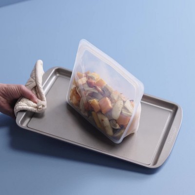 100 PCS Reusable Clear Stand-Up Zipper Bags - 3.93x5.9 Inch Food Storage Bags For Snacks, Candy, Spices, Herbs & Pet Food