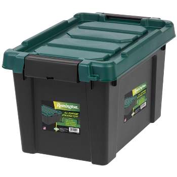 87 Qt. Weather Tight Store It All Storage Bin in Black (Pack of 4)
