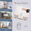 Evideco French Home Goods Set of Waste Basket and Toilet Brush with Holder, Decorative Bathroom Accessories, 1.2 Gallon Trash Can and Easy-Clean Brush - 4 of 4