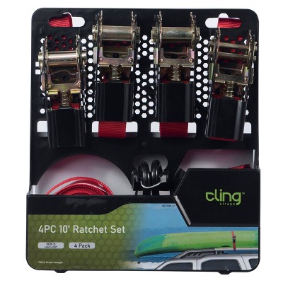 Cling 10' 4pk Ratchet Set