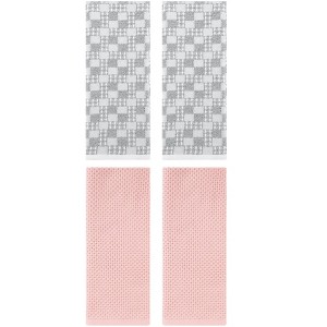 REGALWOVEN 4 Pcs Soft Absorbent Comfortable Waffle Design Hand Towel - 1 of 4
