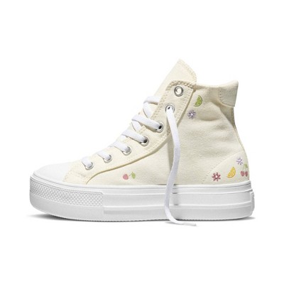 Женские кроссовки Converse Women's Platform High Top Sneakers - Cream Fruit 6.5 — фото 3