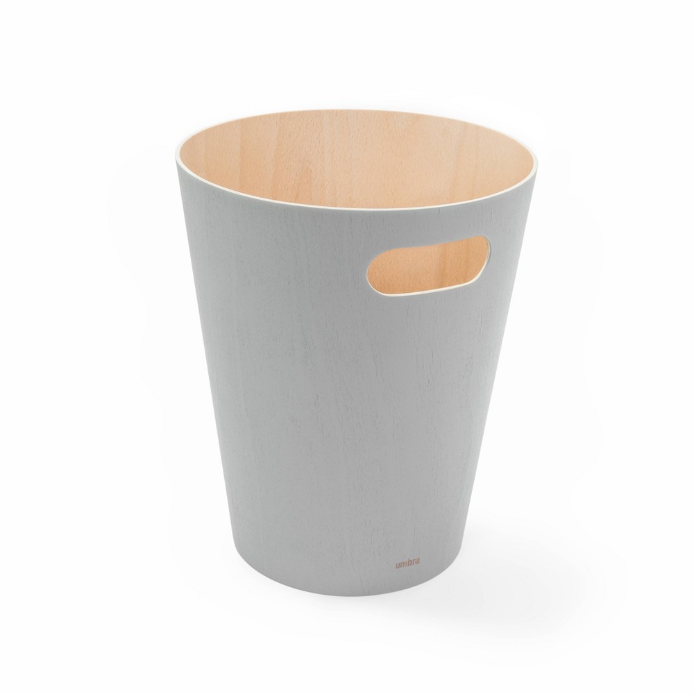 Umbra 2gal Woodrow Indoor Trash Can Gray