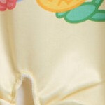 floral, yellow / blue