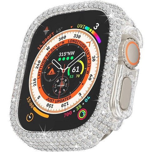 Worryfree Gadgets Hard Case for Apple Watch Ultra 49mm Full Cover Bling  Shockproof Protective Frame, Transparent - 49mm