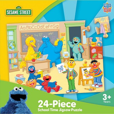 Masterpieces 24 Piece Jigsaw Puzzle For Kids - Sesame Street School ...