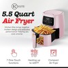 Kitchen Elite 5.5 Qt. Digital Air Fryer, Countertop Cooker with LED Screen, Pink - 3 of 4