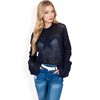 Anna-Kaci Women's Oversized Star Cutout Knit Pullover Sweater with Drop Shoulder Design - 2 of 4