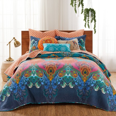 C&f Home Ruffled King Bedspread Natural : Target