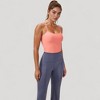 Anna-Kaci Active Women's Ribbed Cropped Tank with Strappy Back and Stretch Fit for Lightweight Layering - 3 of 4