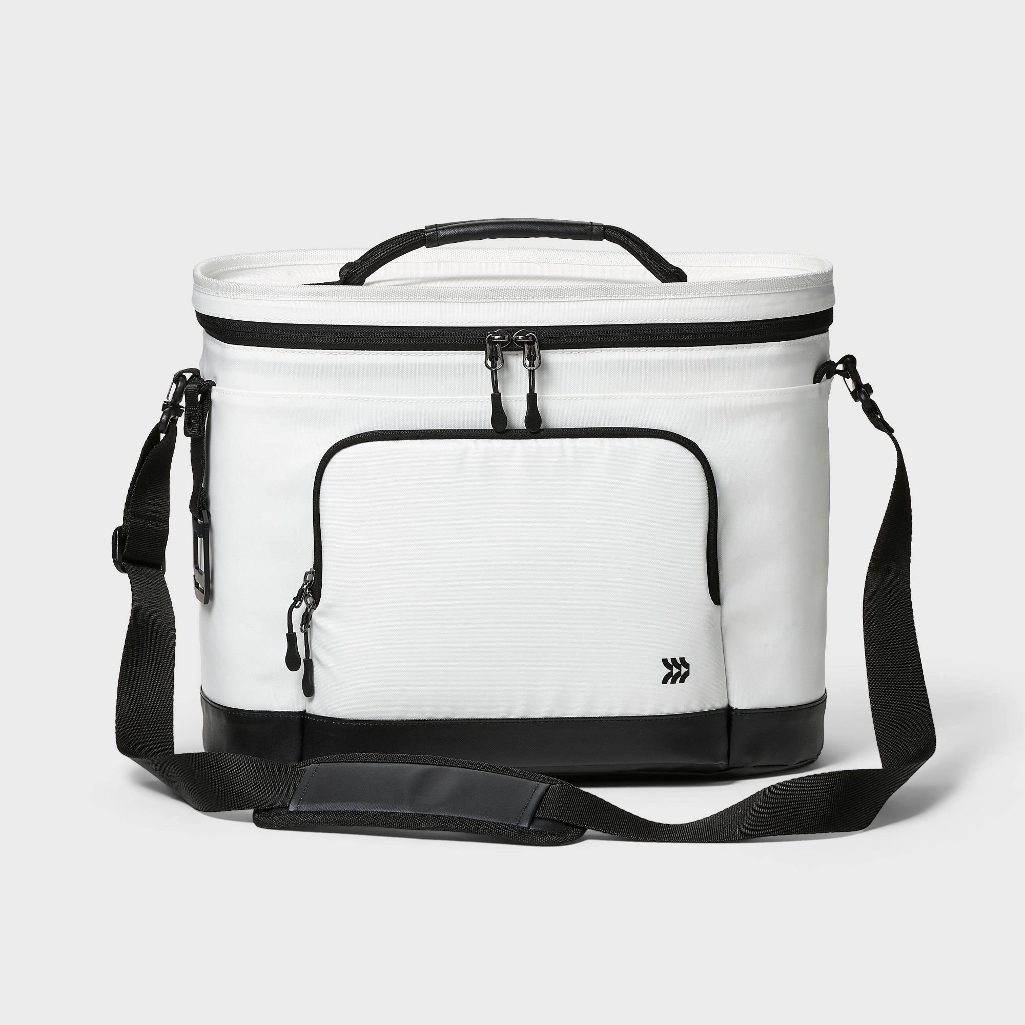 21.7L Soft Sided 30 Cans/ 23 qt Cooler White - All In Motion™
