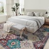 TROPOW Rugs for Living Room & Bedroom,Bohemian Washable Rug with TPR Gripper - 4 of 4