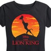 Women's The Lion King Baby Simba and Raifki Pride Rock Short Sleeve Graphic T-Shirt - Black - Medium - 2 of 4