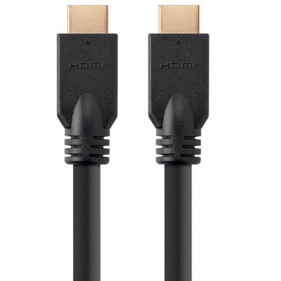 Monoprice HDMI Cable - 15 Feet - Black (No Logo) | High Speed, 4K@60Hz, HDR, 18Gbps, 26AWG, YUV 4:4:4, CL2, Compatible with UHD TV and More -