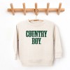 Country Boy Puff Print - Toddler Graphic Sweatshirt and Youth Graphic Sweatshirt - 2 of 3