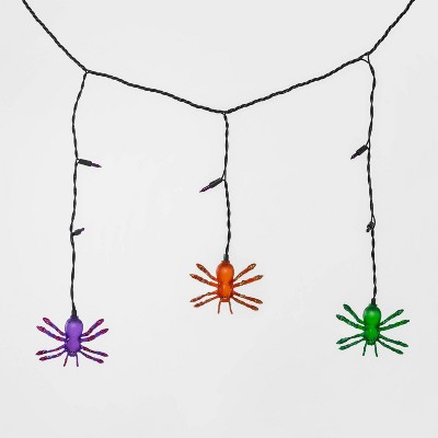 25ct Spider Halloween Icicle Lights Clear - Hyde & EEK! Boutique™