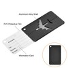 Unique Bargains Aluminium Lightweight Backpack Identifier Card Travel Luggage Tags 5 Pcs - 3 of 3