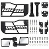Off Road Safari Tubular Doors with Side View Mirror Compatible with 2018-2022 Wrangler JL 2 Door - Set of 2 Fat Tube Half Doors for Adventure - 2 of 4
