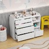 FUFU&GAGA Premium Baby Changing Table White 5-Drawer Dresser - 4 of 4