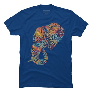 Men's Design By Humans Elephant (Majestic) By kase T-Shirt - 1 of 3