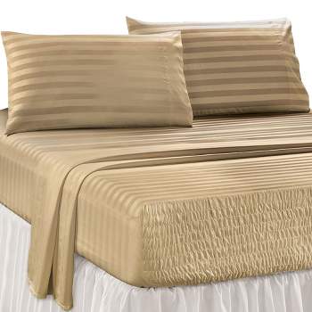 Collections Etc Damask Stripe Bedtite Sheets