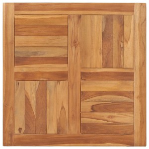 vidaXL Table Top Solid Teak Wood 27.6"x27.6"x1" - 1 of 4