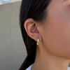 Adornia 14k Gold Plated Pear Crystal Stone Teardrop Stud Earrings - 2 of 4