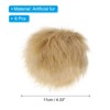 Unique Bargains Fluffy Elastic Faux Fur Pom Poms for Hats Scarves Gloves 6 Pcs - 2 of 4