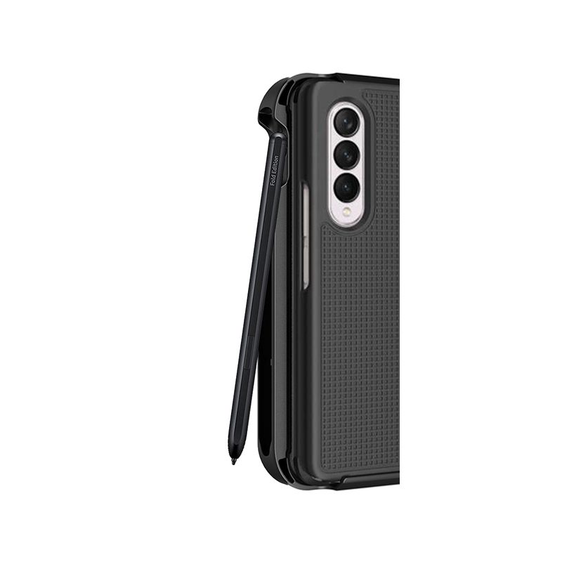 Nakedcellphone Slim Case and Holster Belt Clip with S Pen Holder for Samsung Galaxy Z Fold 3, 4 of 10