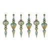 Melrose Irredescent Glass Drop Ornament (Set of 6) - 3 of 4