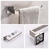 Itopfox 10 Piece Bathroom Hardware Set Brushed Nickel SUS304 Includes 2 23.6 Inch Towel Bars 2 Rings 2 Toilet Paper Holders 4 Hooks - 3 of 4