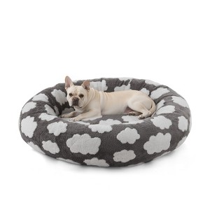 JOEJOY Dog Beds Large Sized Dog - Washable Furry Pet Beds, Round Orthopedic Corduroy Fleece Puppy Beds with Removable Zipper Cover - 1 of 4