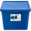 Racxily 5 Pack Large Plastic Stacking Storage Bin, Plastic Storage Container with Lid, Blue, Kids and Teens - 4 of 4
