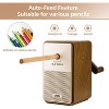 Deli Manual Pencil Sharpener - Auto-in Hand Crank with Adjustable Point for Colored Pencils, Kids, Students, Classroom, Home and Office - 2 of 4