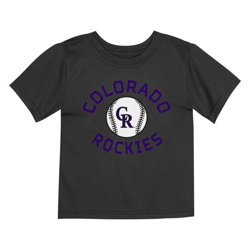 MLB Colorado Rockies Toddler Boys&#39; 2pk T-Shirt, 3 of 4