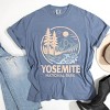 Yosemite National Park Two-Toned Circle - Women's Garment Dyed Graphic T-Shirt - 2 of 4