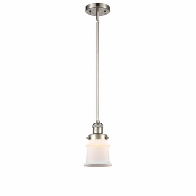 Canton - 1 Light Stem Hung Mini Pendant In Industrial Style-8.5 Inches Tall and 5.25 Inches Wide