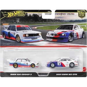 Hot Wheels 2001 BMW M3 GTR & BMW 320 Group 5  Car Culture 2 pack Premium Set - 1 of 4