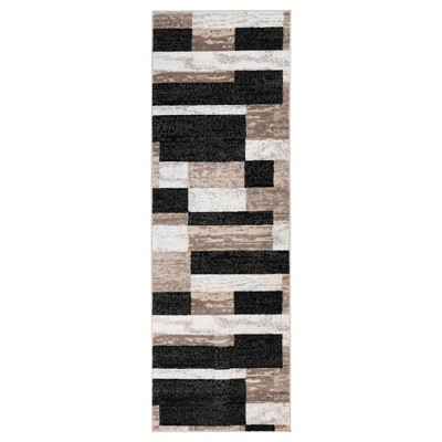 Contemporary Patchwork Geometric Indoor Area Rug by Blue Nile Mills