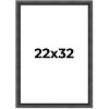 PosterPalooza | Refined Black Picture Frame - UV Acrylic, Foam Board Backing, Hanging Hardware - 2 of 4